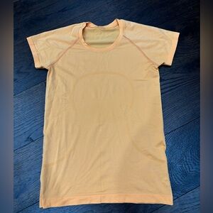 Lululemon Swiftly Tech Short-Sleeve Shirt. Orange/yellow